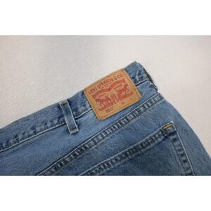 Levi's 550 Relaxed Fit Straight Blue Rugged Denim Jeans Mens Size 48 x 29
